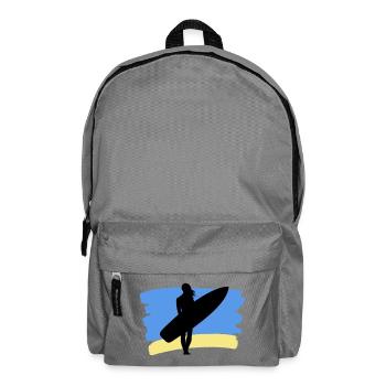 Beach Vibes – Surfer Girl - Backpack - elephant grey - Front