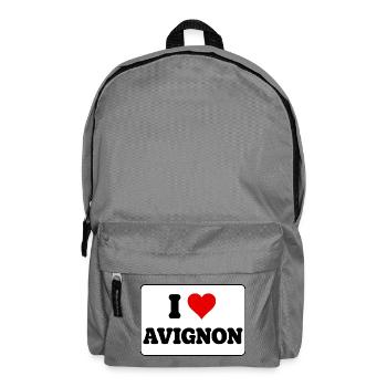 Ich liebe Avignon Ich liebe Avignon Fan French City - Rucksack - Mittelgrau - Vorne