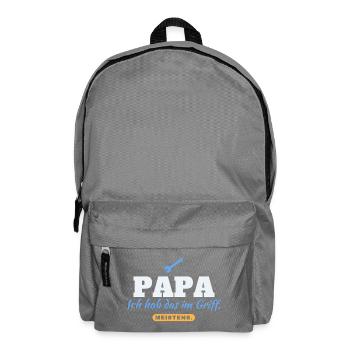 Papa Ich hab das im Griff Meistens Vatertag Papa - Rucksack - Mittelgrau - Vorne