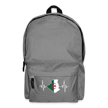 Algerischer Herzschlag Algerien Herzschlag Herzschlag - Rucksack - Mittelgrau - Vorne