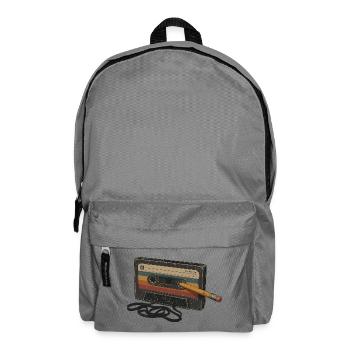 Liebhaber von 90er 80er Retro-Kassettenmusik - Rucksack - Mittelgrau - Vorne