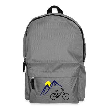 Bike, mountains and Sun - Backpack - elephant grey - Front