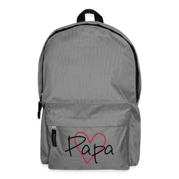 Heart Papa Papamotiv - Backpack - elephant grey - Front