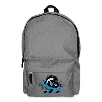 DJ-plaque de panneau avec un casque et - Sac à dos - gris éléphant - Devant