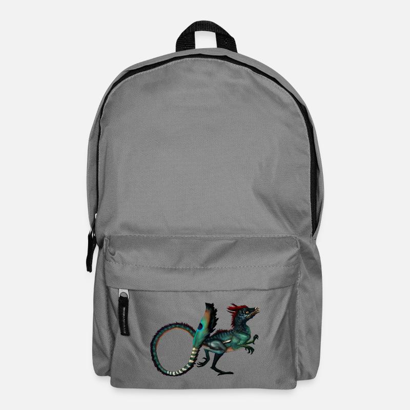 Dinosaurier - Rucksack - Mittelgrau