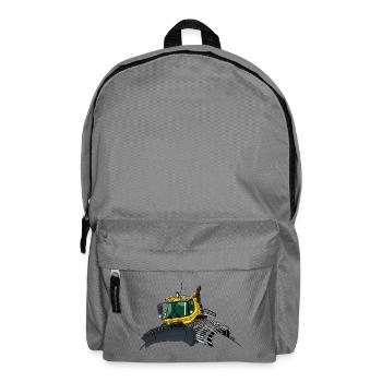 gelbe Schneeschaufel neu - Rucksack - Mittelgrau - Vorne