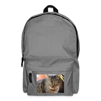 Affiche Chat Chaton, Affiche Chat Tigre - Sac à dos - gris éléphant - Devant
