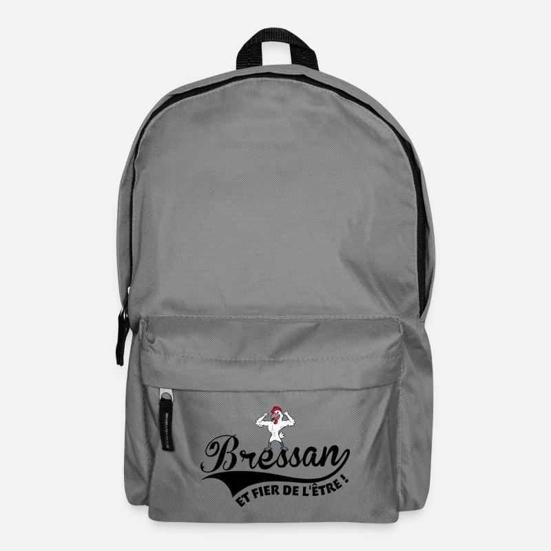 Bressan et fier de l'être volaille de Bresse - Sac à dos - gris éléphant