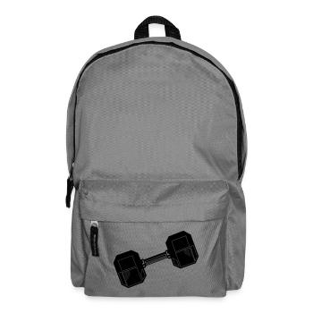Hantel-Gewichtshalter - Rucksack - Mittelgrau - Vorne