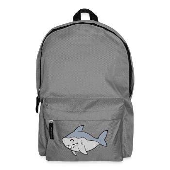 Hai Haifisch - Rucksack - Mittelgrau - Vorne