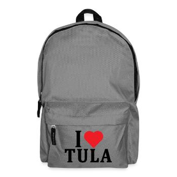 T-shirt I love Tula t-shirt Sardinia gift idea - Backpack - elephant grey - Front