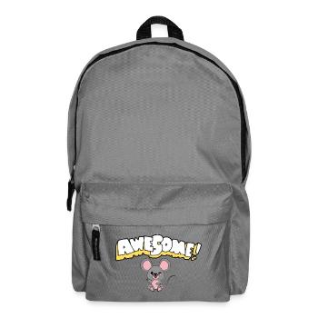 Großartiger Maus-Cartoon-Cheer - Rucksack - Mittelgrau - Vorne