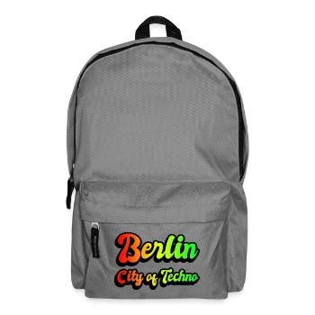 Berlin Stadt des Technos Regenbogen - Rucksack - Mittelgrau - Vorne