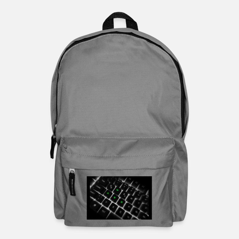 WASD Neon Keyboard Art Print - Rucksack - Mittelgrau