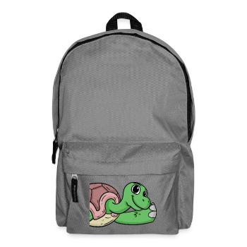 Schildkröte Gruß Begrüßung - Rucksack - Mittelgrau - Vorne
