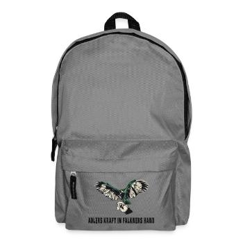 Falknerei Adler Design - Rucksack - Mittelgrau - Vorne