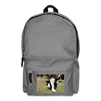 Kuh Poster - Rucksack - Mittelgrau - Vorne