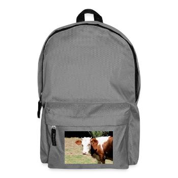 Kuh Poster - Rucksack - Mittelgrau - Vorne