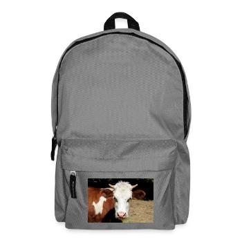Kuh Poster - Rucksack - Mittelgrau - Vorne