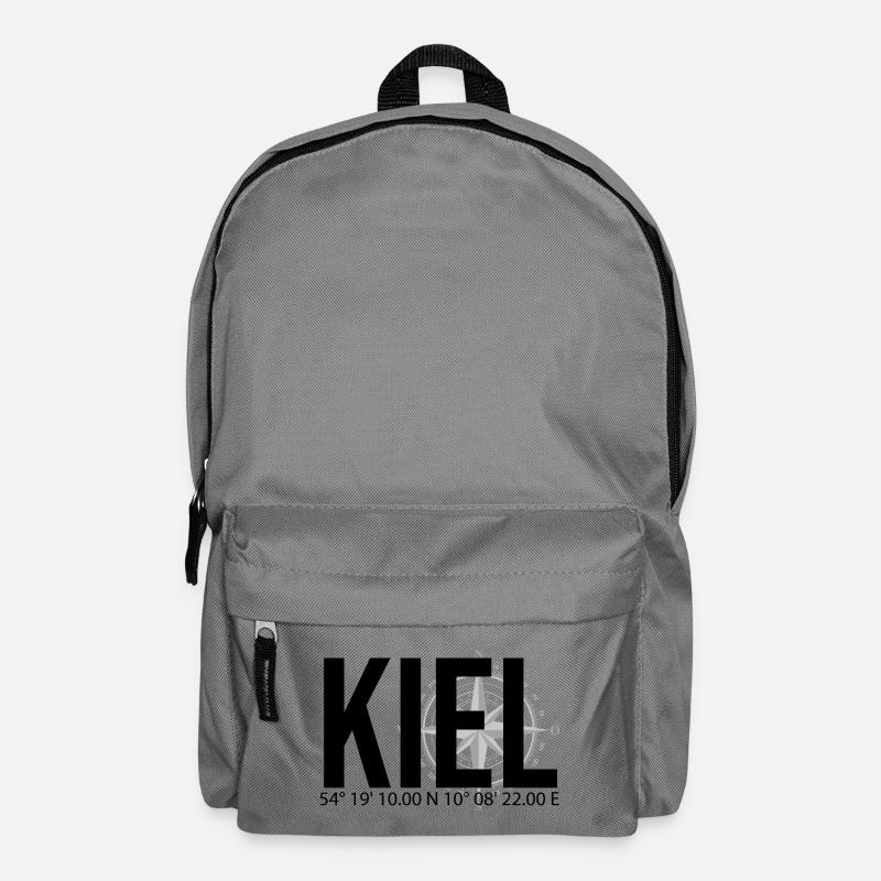 Koordinaten Kiel - Rucksack - Mittelgrau