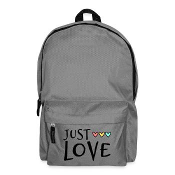 HERZ. HERZ. VALENTINSTAG. LIEBE. LIEBE. PAAR. - Rucksack - Mittelgrau - Vorne
