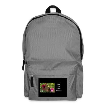 Streetwear Dieu Que C'est Beau !!! - Sac à dos - gris éléphant - Devant