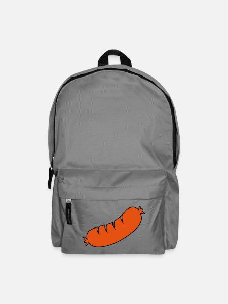 Bratwurst - Rucksack - Mittelgrau