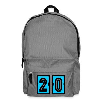 20. 20. JAHRESTAG. 20-JÄHRIGES JUBILÄUM. 20 JAHRE. - Rucksack - Mittelgrau - Vorne