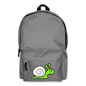 Snail Shell Cute Cute Happy Cool - Backpack - elephant grey - Front