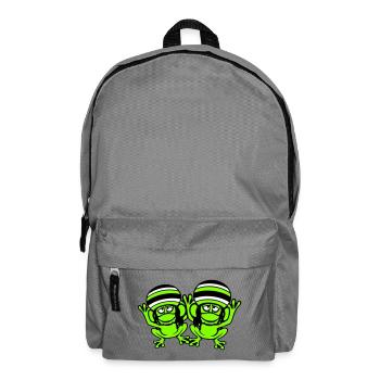 2 Frogs Reggae Music Rasta Hair Hat Jamaica - Backpack - elephant grey - Front