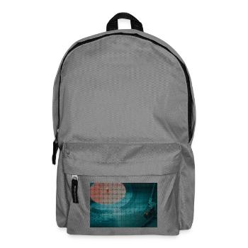 Platine vinyle à motif incurvé - Sac à dos - gris éléphant - Devant