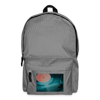 Neon-Mosaik Turntable Nachtfarben - Rucksack - Mittelgrau - Vorne