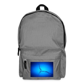 Blue Water Splash #2 - Backpack - elephant grey - Front