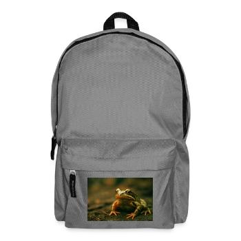 Wild animals, frog - Backpack - elephant grey - Front