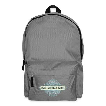 Bad Choices Club Emblem - Backpack - elephant grey - Front