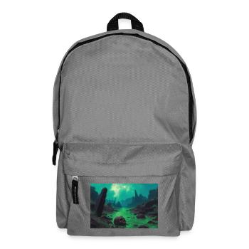 Dark fantasy horror illustration - Backpack - elephant grey - Front