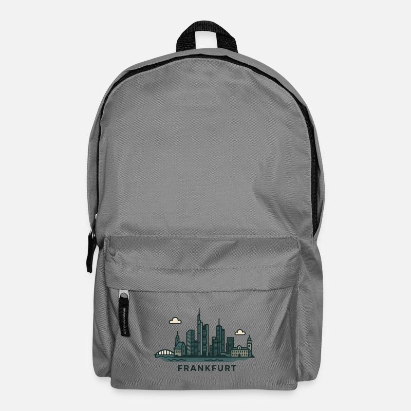 Frankfurter Skyline - Rucksack - Mittelgrau