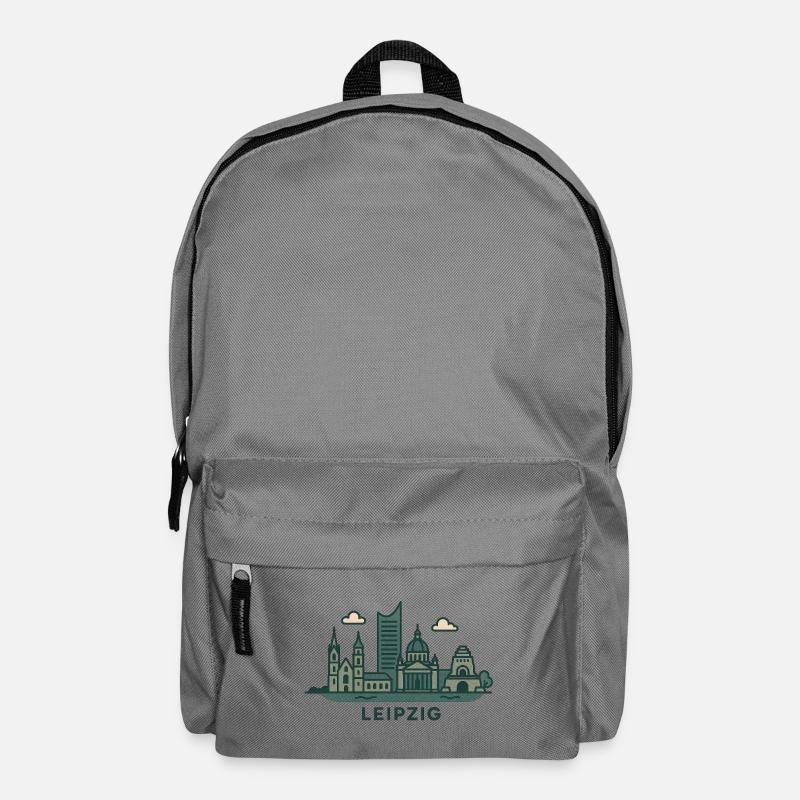 Leipzig Skyline - Rucksack - Mittelgrau