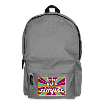 Life Simple - Backpack - elephant grey - Front