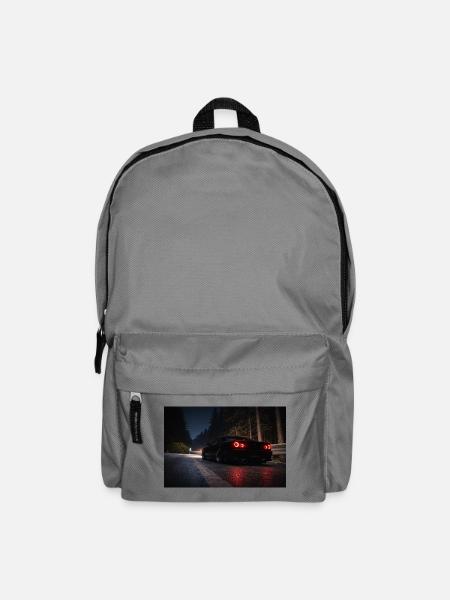 Night Sports Car on the Road - Backpack - elephant grey