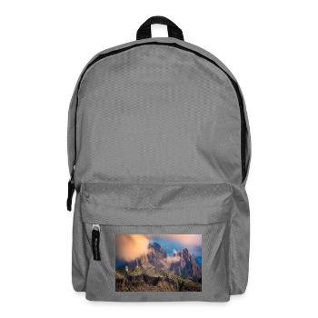 Cadini Group in the Dolomites in the fog - Backpack - elephant grey - Front