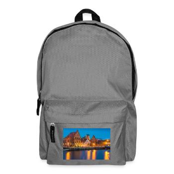 Wismar in the evening - Backpack - elephant grey - Front