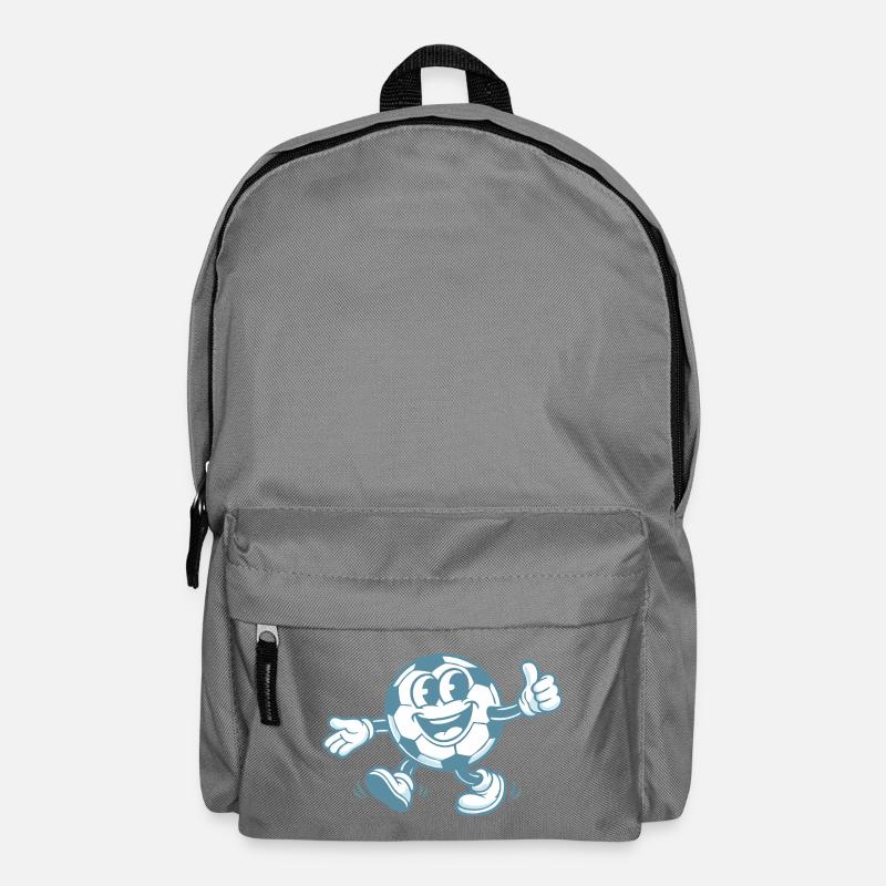 Fussball Pop-Art - Rucksack - Mittelgrau
