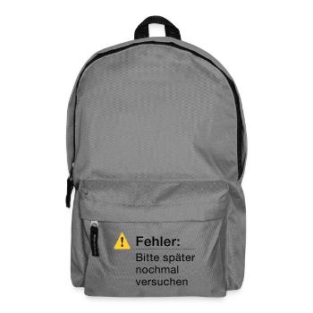 Fehler: Bitte noch einmal versuchen, Informatik - Rucksack - Mittelgrau - Vorne