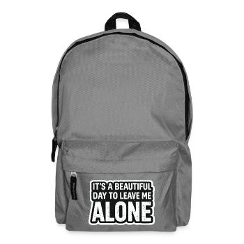 Je veux la paix Laisse-moi tranquille - Sac à dos - gris éléphant - Devant