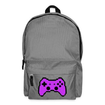 Retro Gamepad Controller Gamer - Rucksack - Mittelgrau - Vorne