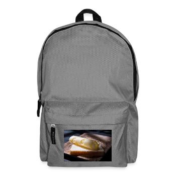 Cheese Curl on Toast - Backpack - elephant grey - Front