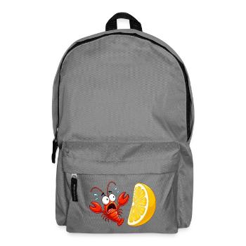 Citrus Crab Spectacle - Backpack - elephant grey - Front