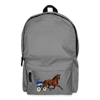 Lachender Traber - Rucksack - Mittelgrau - Vorne
