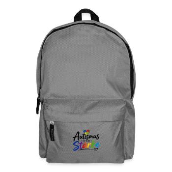 Autismus ist eine Stärke  - Rucksack - Mittelgrau - Vorne